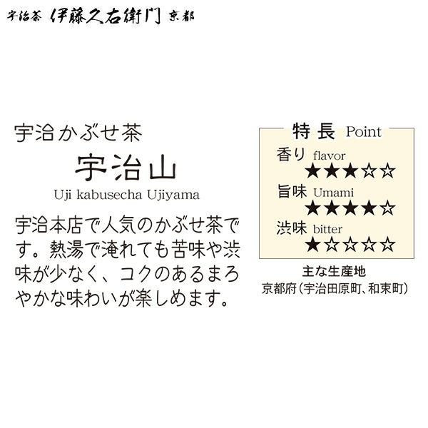 宇治かぶせ茶 宇治山 80g袋入 § うじやま 宇治茶 091334 | 伊藤久右