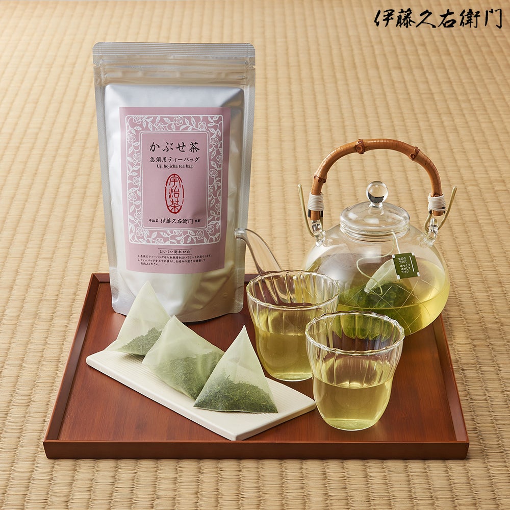 茶道具　釜師　伊藤鐐一造　肩衝筒釜　鉄釜　共箱　V　6567C 宇治かぶせ茶ティーバッグ 5g×12袋 （急須用） § 090905 | 伊藤久右