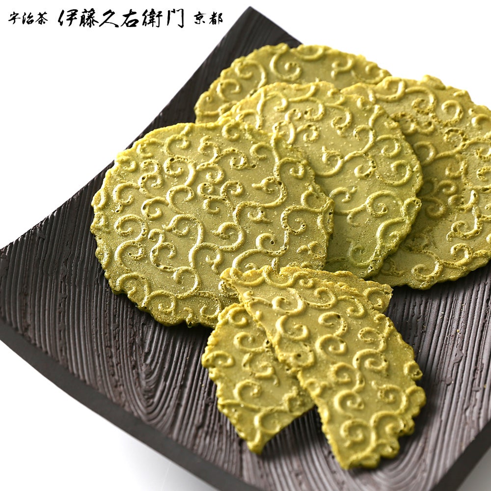 宇治抹茶せんべい うす葉みどり 24枚入 § 煎餅 焼菓子 お土産