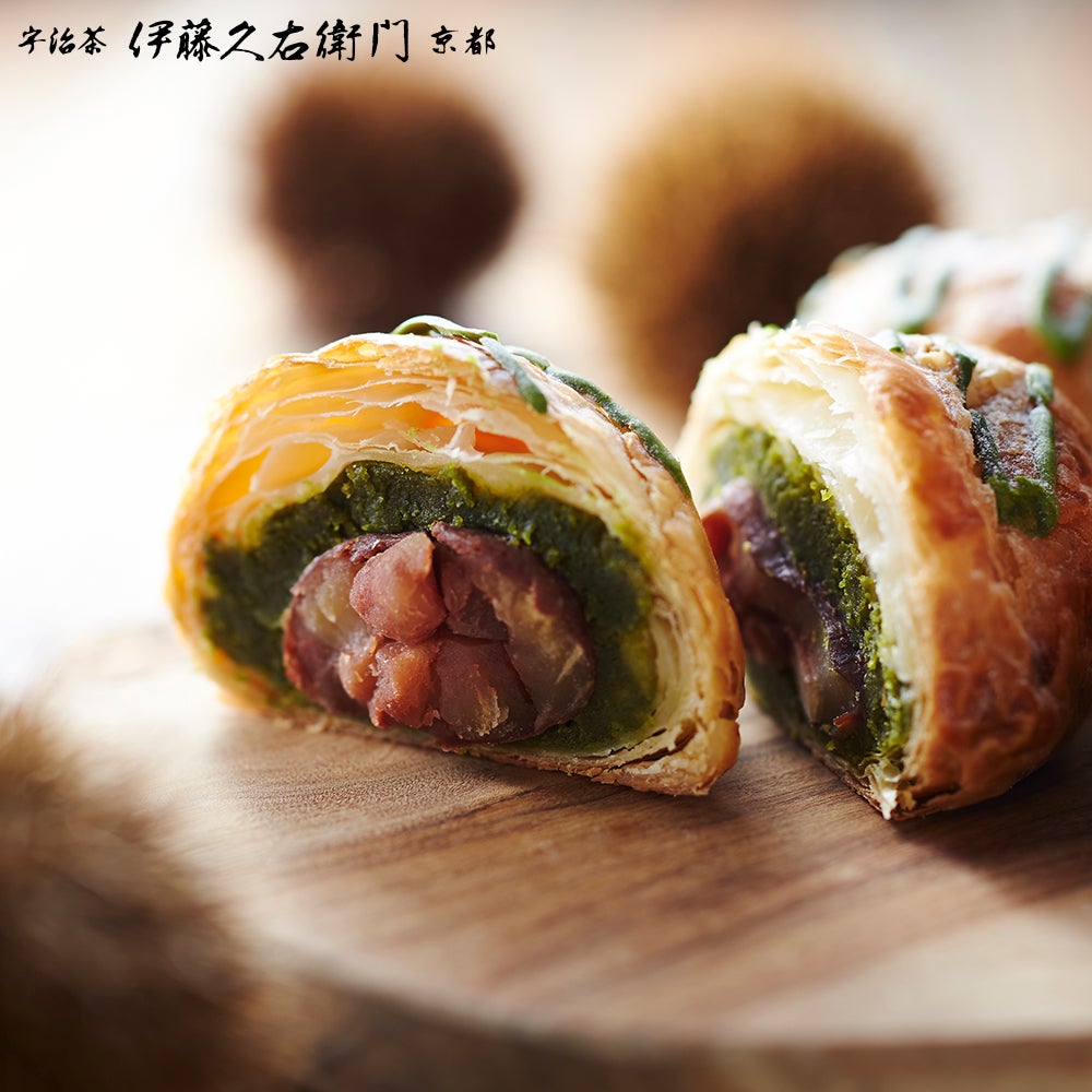 宇治抹茶マロンパイ 6個入【宇治菓子工房】 § 渋皮栗をまるごと一粒 栗