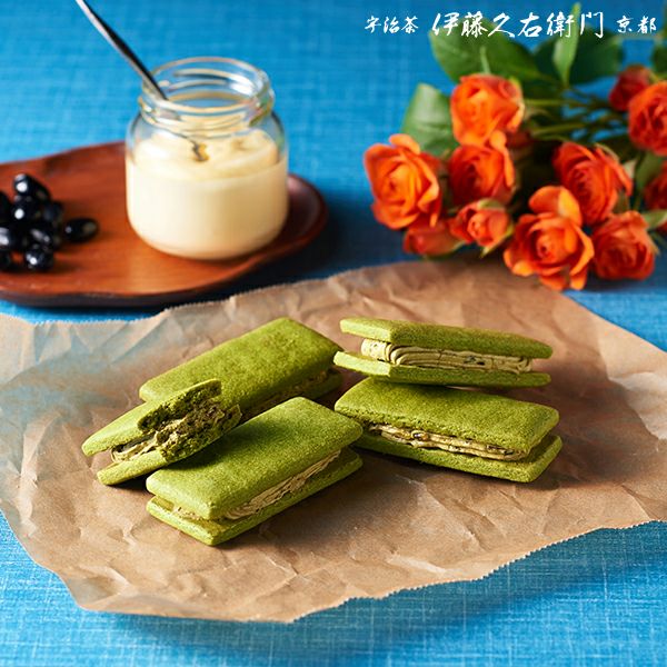 パウダー類まとめ売り 宇治抹茶バターサンド みどりあはせ 5個入|伊藤久右衛門公式オンライン