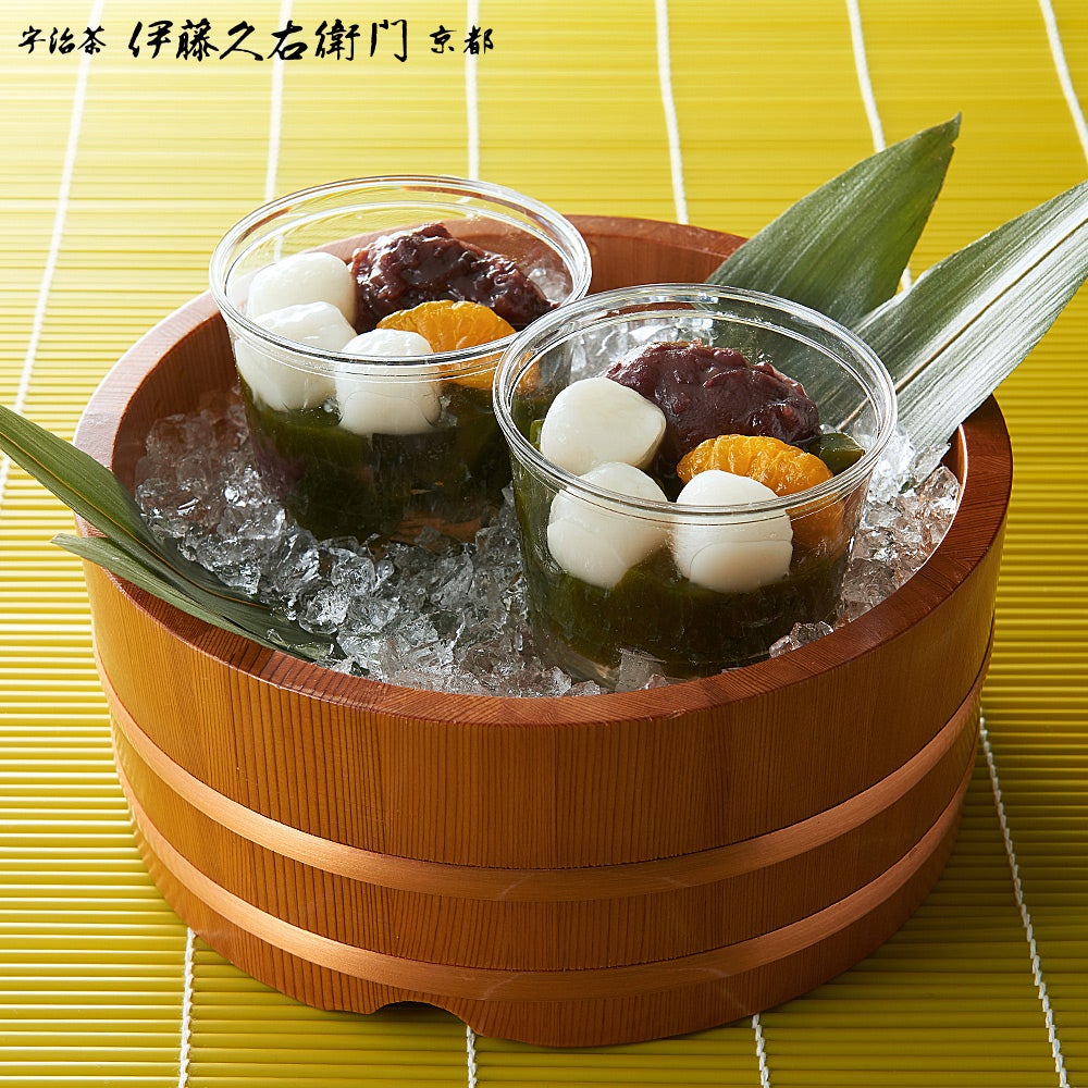 冷凍】宇治抹茶あんみつ 4個入【翌日お届け可】【送料込み】【他商品と