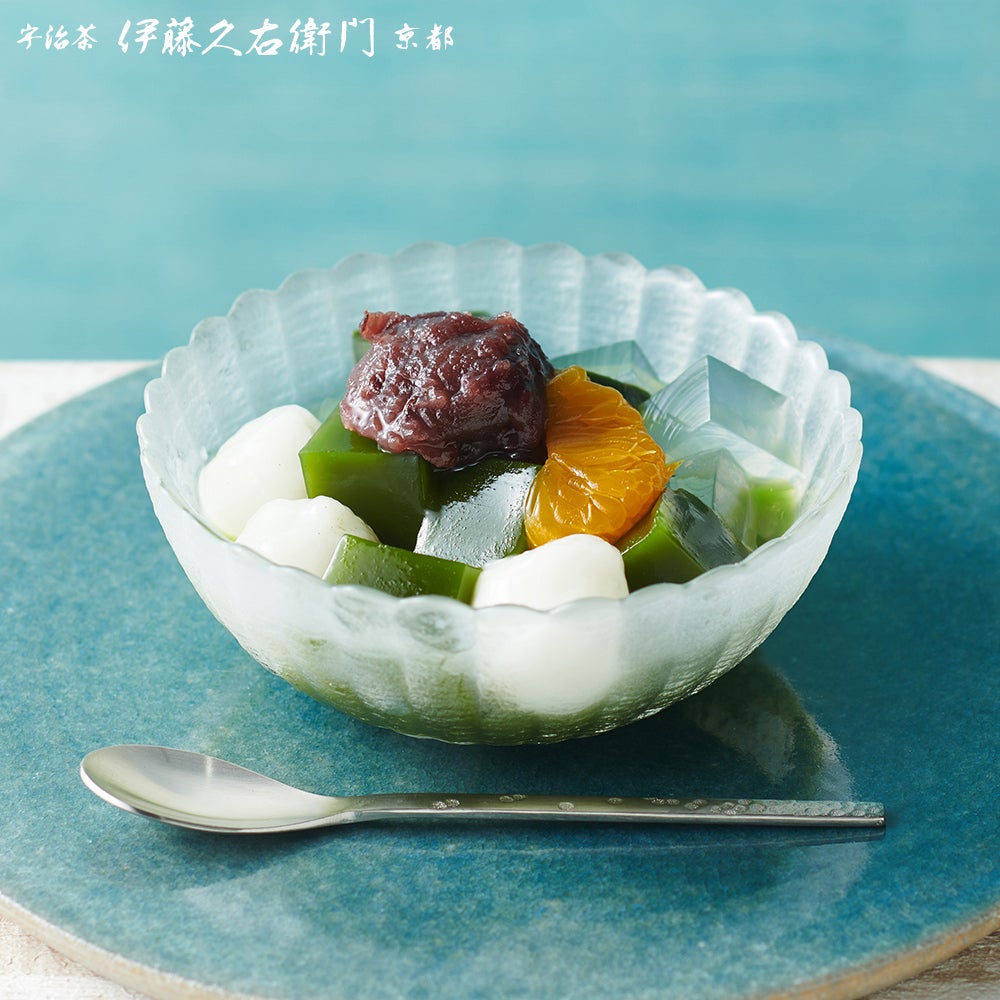 冷凍】宇治抹茶あんみつ 4個入【翌日お届け可】【送料込み】【他商品と