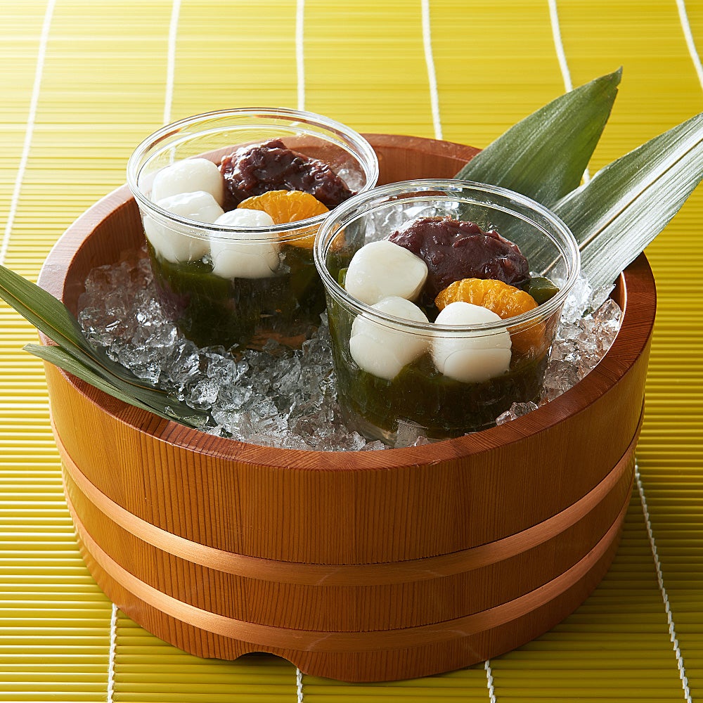 冷凍】宇治抹茶あんみつ 4個入【翌日お届け可】【送料込み】【他商品と