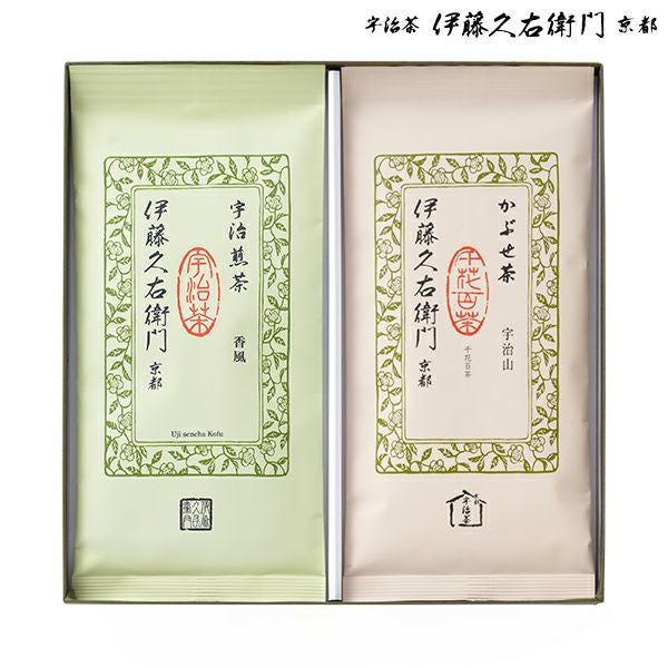 銘茶セット FA-A（香風80g袋・宇治山80g袋） 化粧箱入 § お供え 宇治茶
