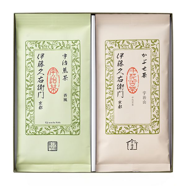 銘茶セット FA-A（香風80g袋・宇治山80g袋） 化粧箱入 § 宇治茶ギフト