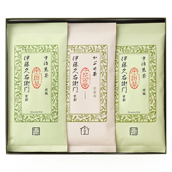 銘茶セット FA-B（香風80g袋×2・宇治山80g袋） 化粧箱入
