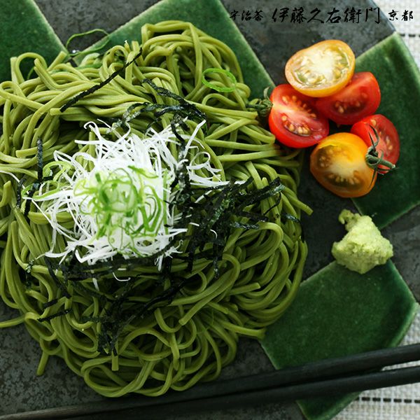 N-3】宇治抹茶そば2人前×3袋・めんつゆ6袋・にしん3本セット【送料込み