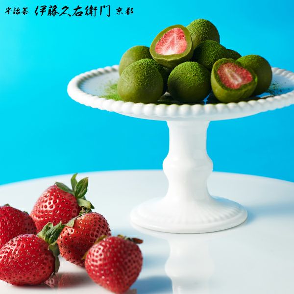 宇治抹茶いちごチョコレートトリュフ お茶苺さん 70g≪2026
