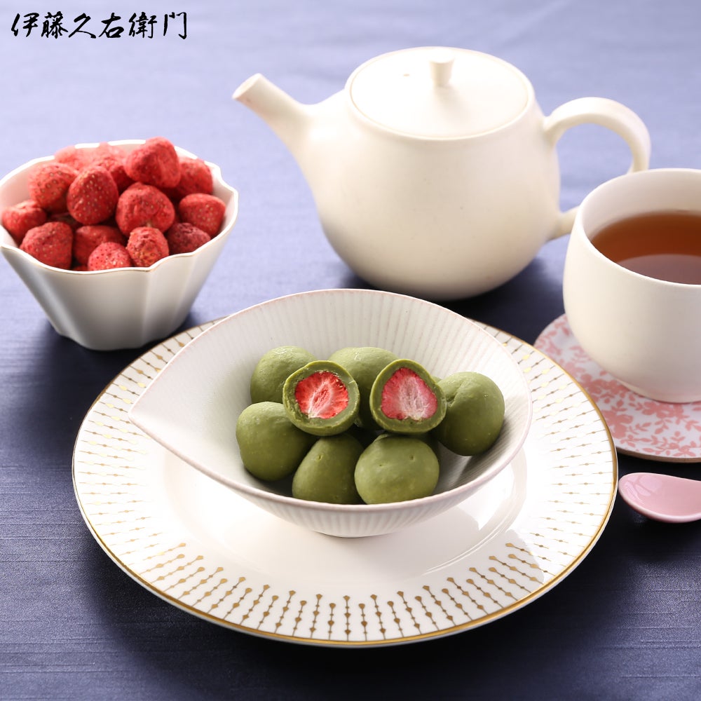 宇治抹茶いちごチョコレートトリュフ お茶苺さん 70g【翌日お届け可