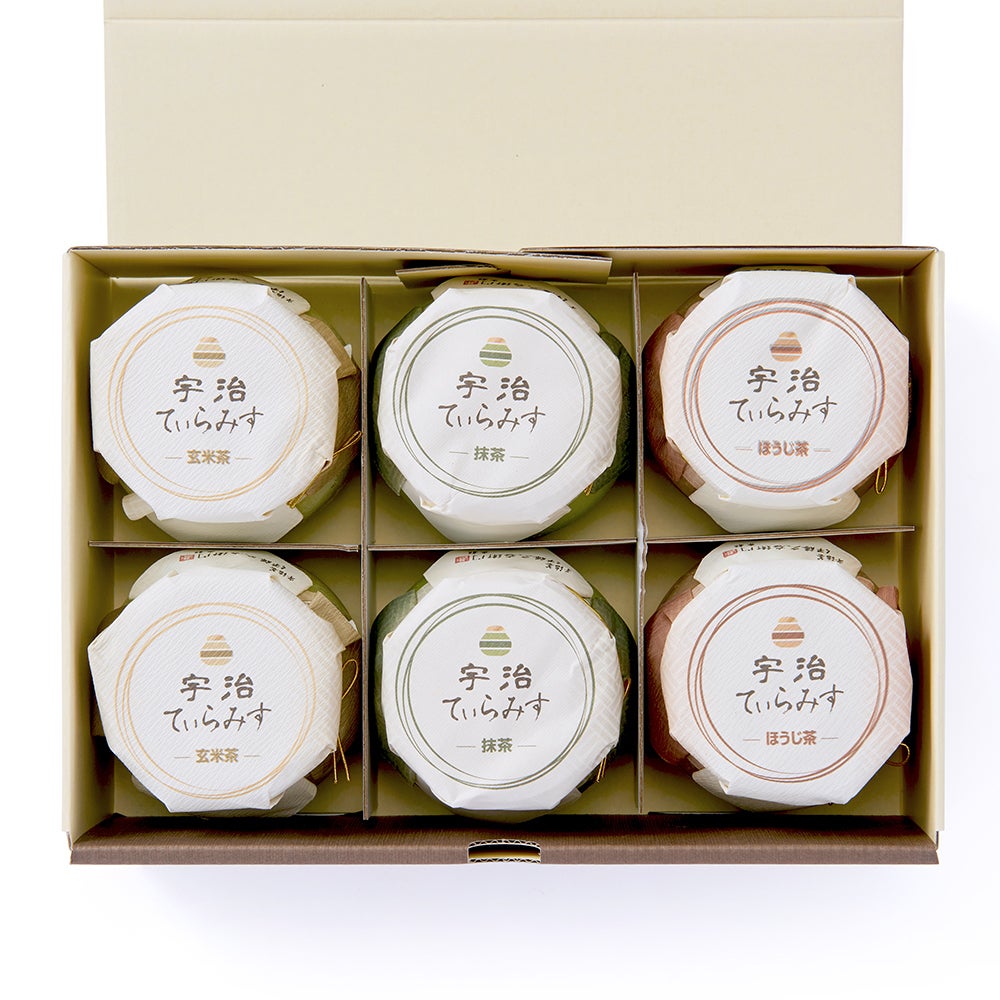 終売】【冷凍】宇治てぃらみす（抹茶・ほうじ茶・玄米茶）6個入【送料
