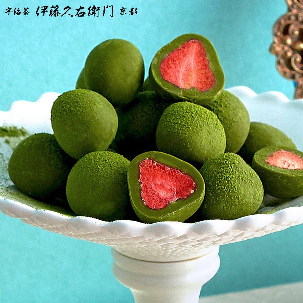 宇治抹茶いちごチョコレートトリュフ お茶苺さん×5個セット【翌日お