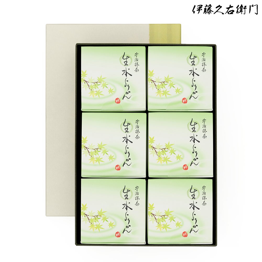完売】宇治抹茶生水ようかん 6個入【送料込み】≪2026夏ギフト
