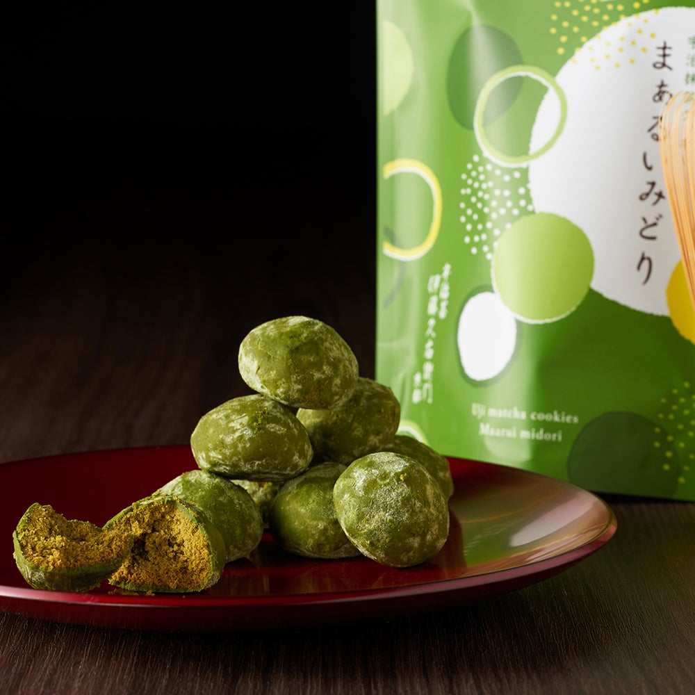 宇治抹茶クッキー まぁるいみどり×2袋セット § ポルボローネ ゲランド