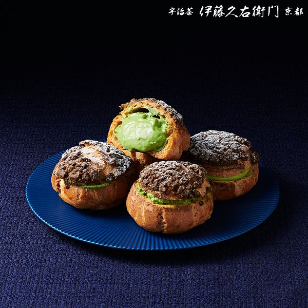 ご好評につき完売しました】【冷凍】宇治抹茶シュー ア ラ クレーム 6