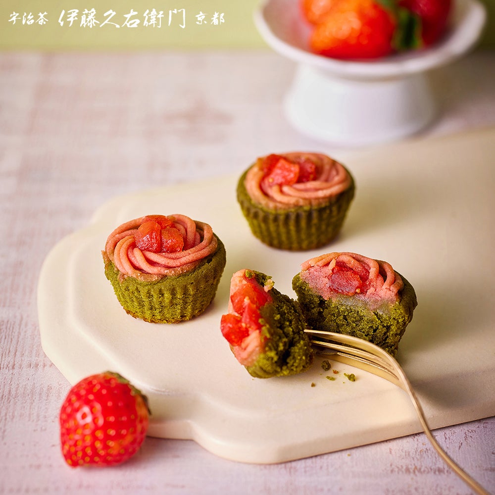 いちご 完売】抹茶いちごケーキ お茶苺トルテ 4個入 § 【数量限定】【期間限定